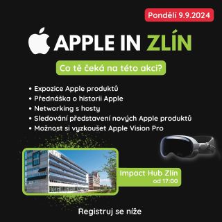 🍏Apple in Zlín - Pondělí 9.9. 2024 👉Další informace, registrace a vstupné na www.michaelvita.cz/apple-in-zlin ℹ️Vše i...